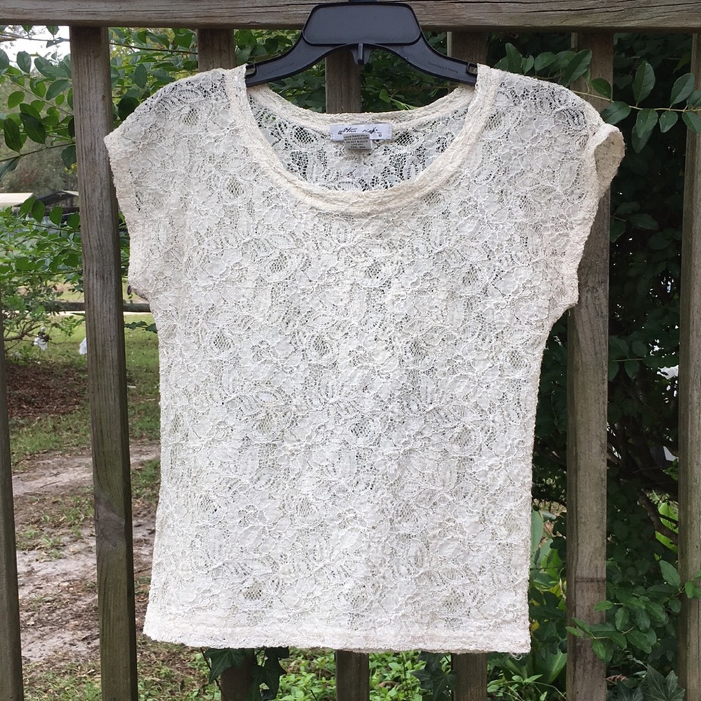 Lace floral top